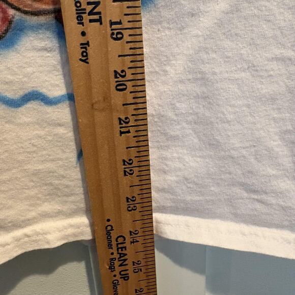 Anime Skateboard Shirt Mens Small White Airbrush Art Graphic Custom Tee - Picture 6 of 10